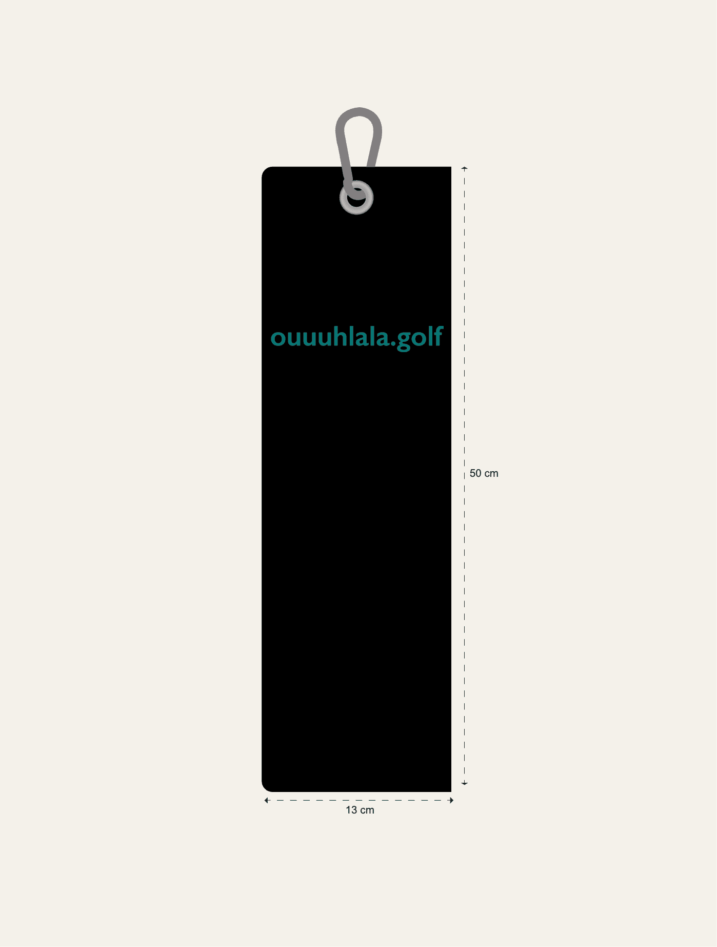 Serviette golf microfibre nid d’abeille 400 gsm 40 x 50 cm - logo brodé