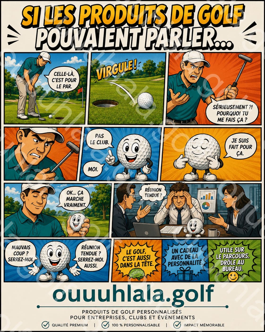 Balle anti-stress golf