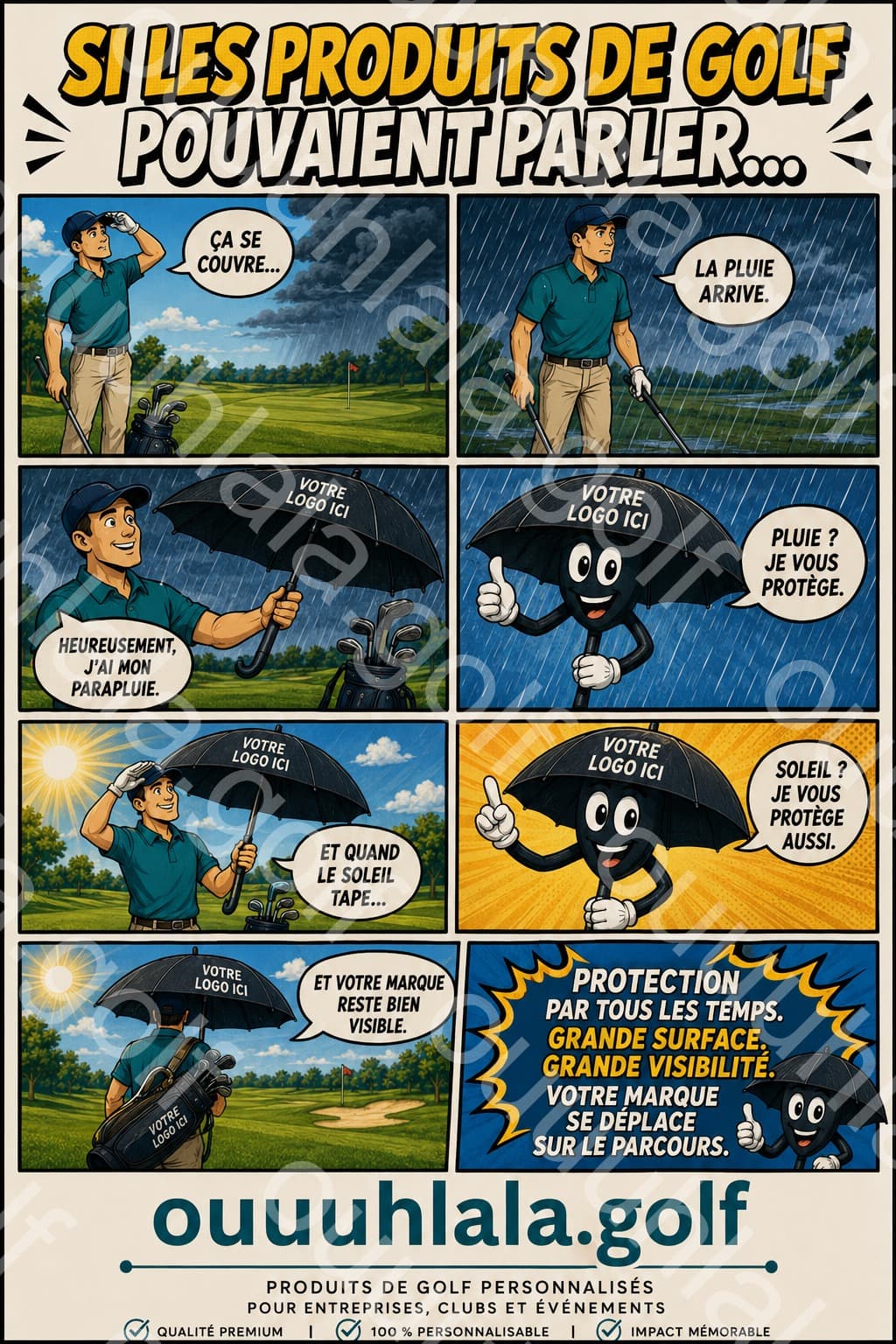 Parapluie de golf