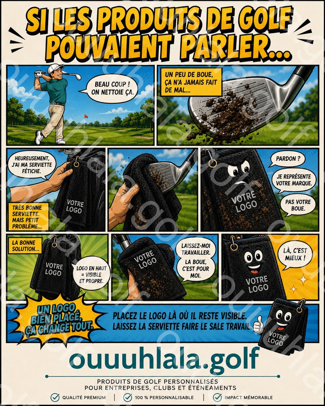Serviette de golf