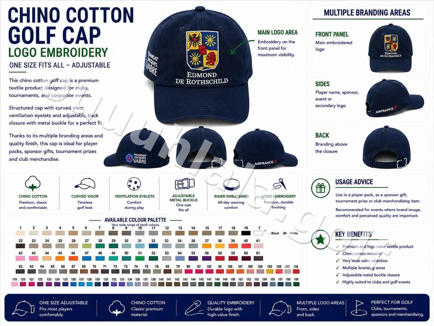 Chino Cotton Golf Cap
